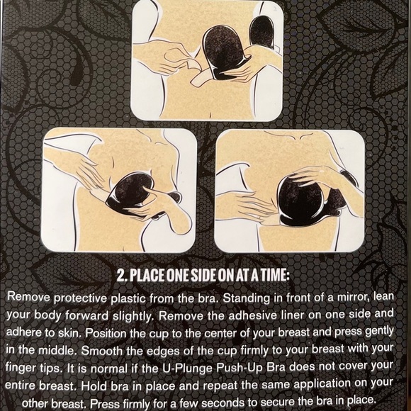 🔥On Sale Limited time🆕U - Plunge Push Up Bra Backless, Strapless, Adhesive Bra - Picture 7 of 16